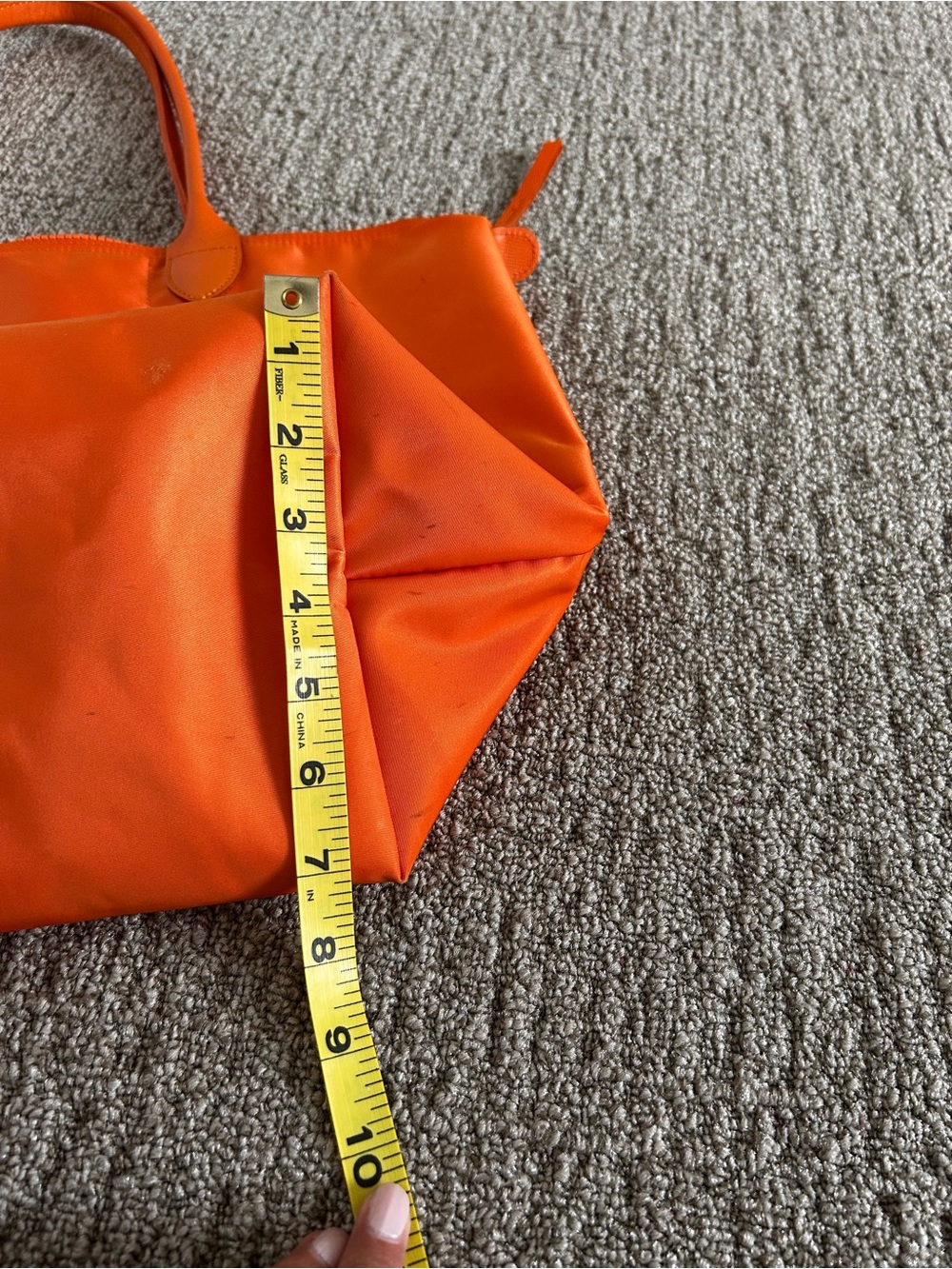 Longchamp Orange Women's Tote Bag - Classic Everyday Carry - Picture 13 of 16